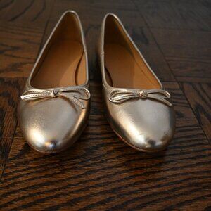 J.Crew Metallic Flats – Rose – Size 9.5 B